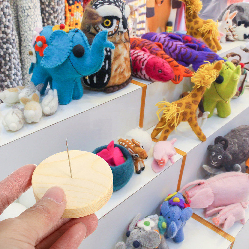 4Pcs Wool Felt Needle Felting  - đánh giá và giá Action Figure Stand