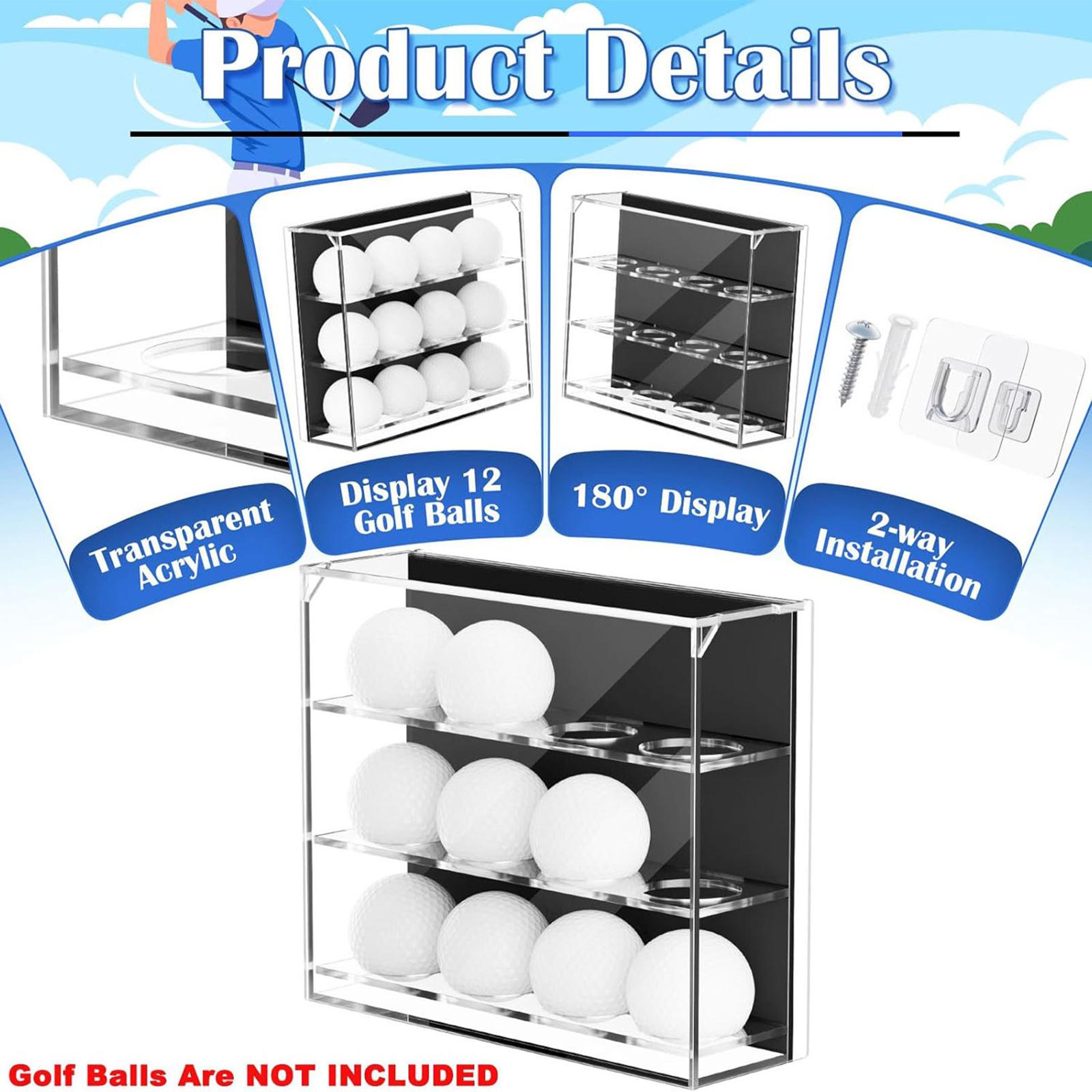Acrylic Golf Ball Display Case - đánh giá và giá Display Case Acrylic